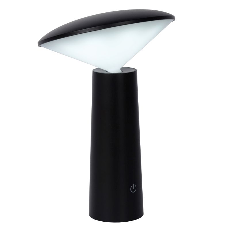 Lucide JIVE - Nabíjacia stolová lampa Outdoor - Batéria - Ø 13,7 cm - LED Rozm. - 1x4W 6500K - IP44 - 3 StepDim - Čierna